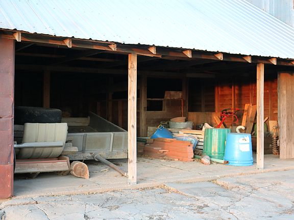 Hay storage area for barn