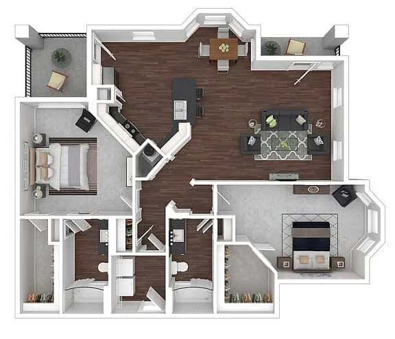 Floor plan Unit B2-LB