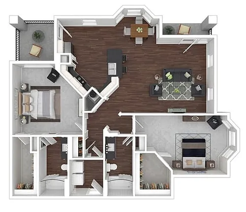 Floor plan Unit B2-LB