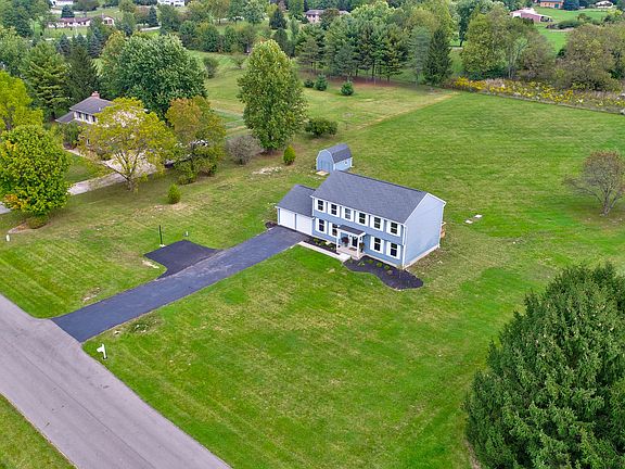 Arial view of property