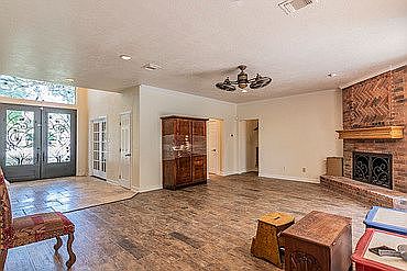 spacious living room