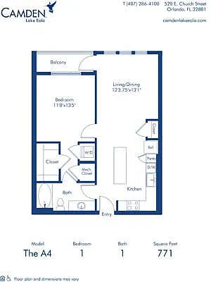 Floor plan The A4