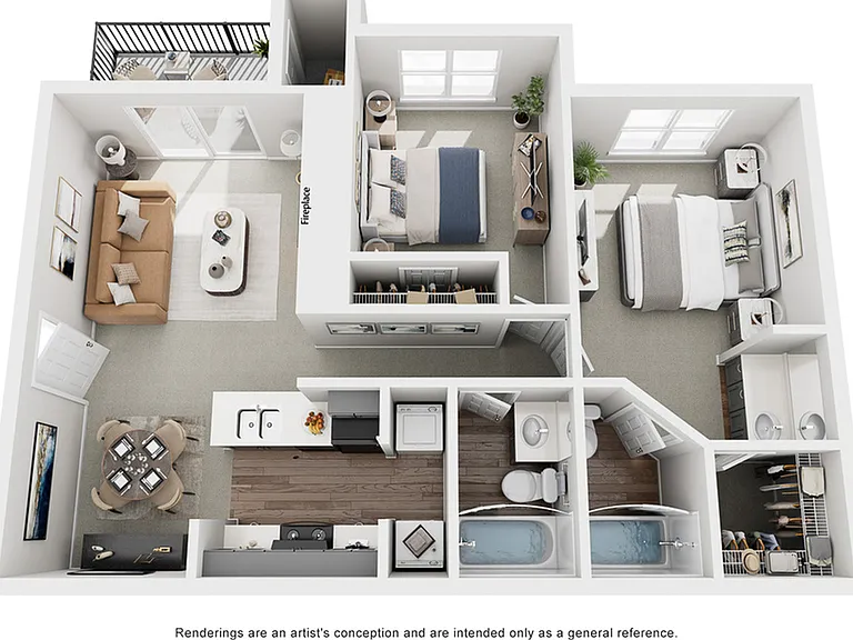 Star | 2 Bed 2 Bath | 826 sq ft | Park at Midtown Apartments in Greensboro Star | 2 Bed 2 Bath | 826 sq ft | Park at Midtown Apartments in Greensboro