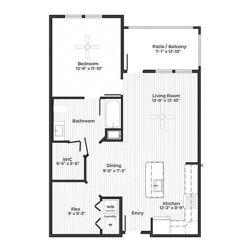 Floor plan The Collins - The Wellness Floor