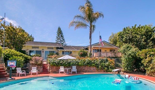 North facing with stunning distant mountain views  from home and garden.