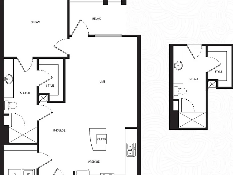The Gallery at Mills Park - Gallery A - 1 Beds - 1 Baths - 754 Sq. ft.