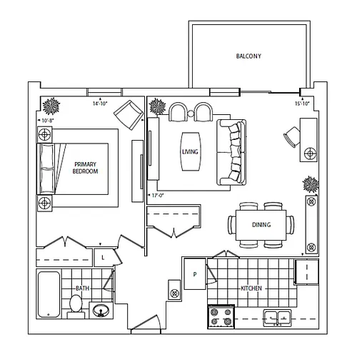 Floor plan 1C