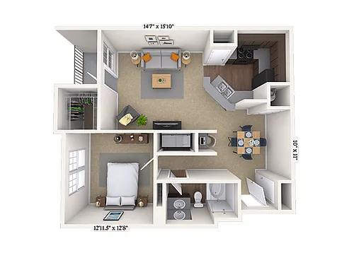 Floor plan 11B