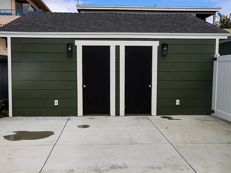 GARAGE ACCESS DOORS AND PATIO