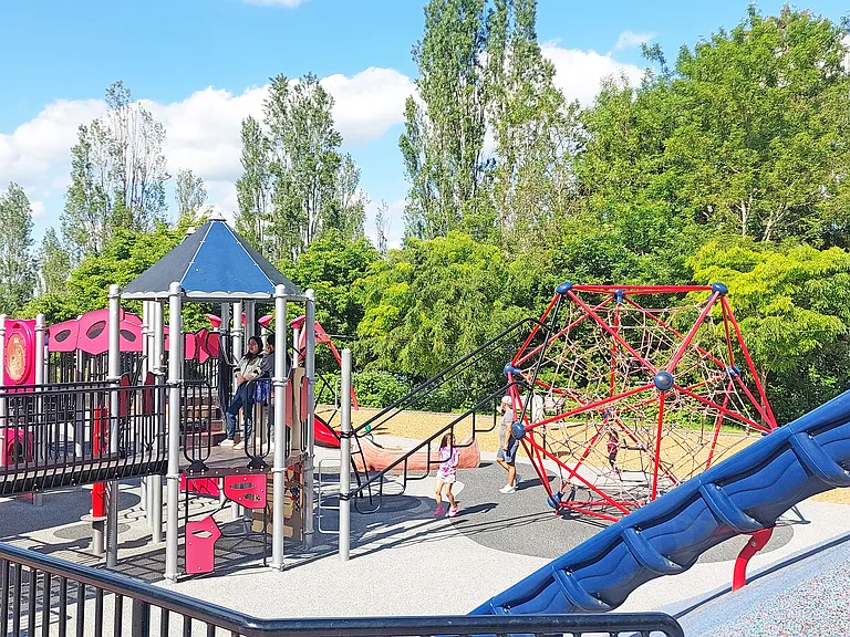 77 acres of waterfront trails, beaches, and off-leash fun in Luther Burbank Park is just around the corner