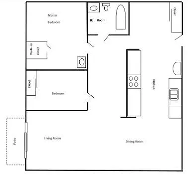 Floor plan Two Bedroom Floor Plan