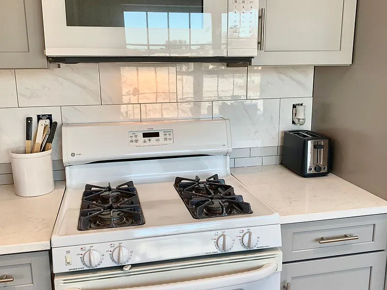 Gas stove and microwave