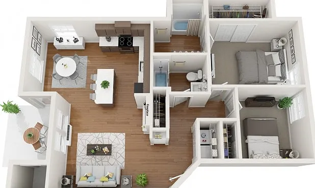 2 Bedroom | 2 Bath 2 Bedroom | 2 Bath