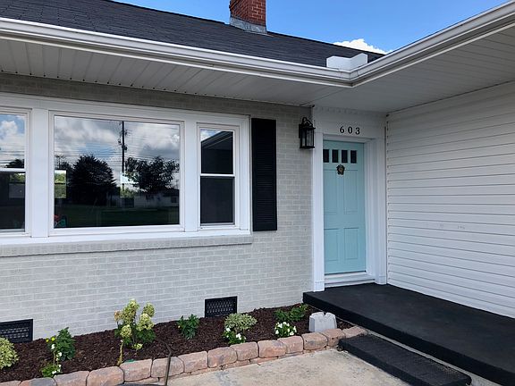 Newly painted fresh entry