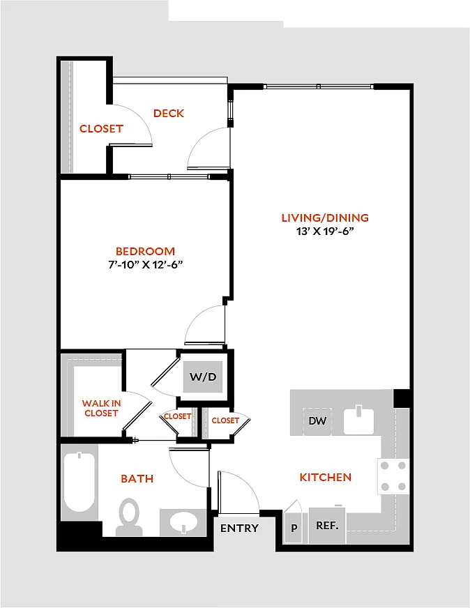 Floor plan Plan 1B