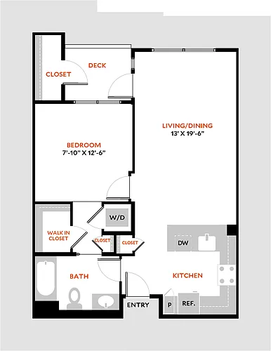 Floor plan Plan 1B