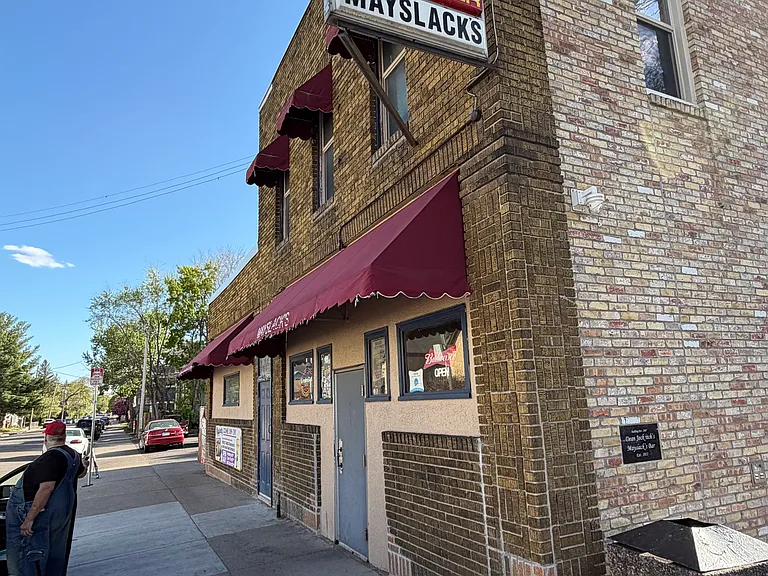 Famous "Mayslacks" located across the street along with other great NE gathering spots