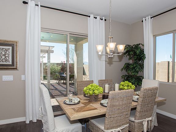 Dining area open to kitchen