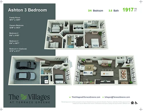 Floor plan Ashton 3 Bed