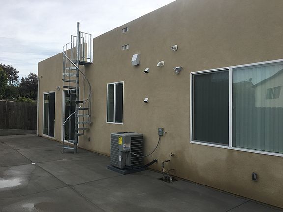 Outside of back area