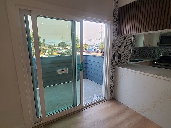 First balcony off the dining room