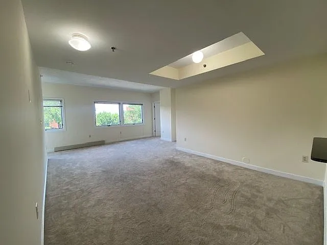 Living room and dining area.