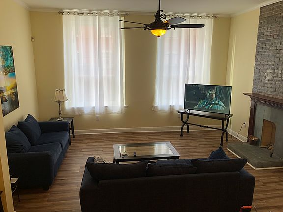 Queen sofa bed in living room