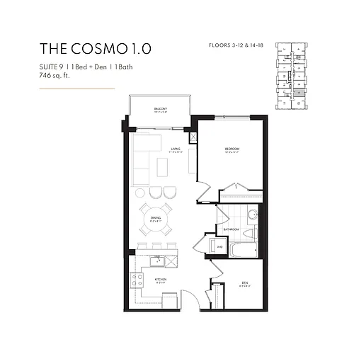 Floor plan The Cosmo 1.0