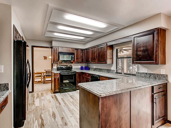Kitchen from nook area