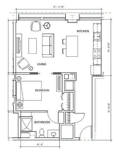 Floor plan The Monroe