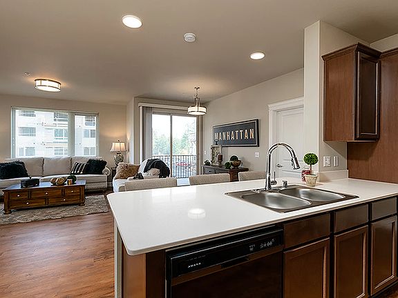 Custom Cabinets and Stylish Black Appliances