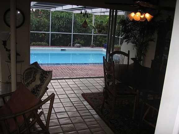 Pool from sunroom