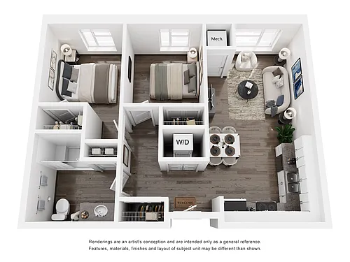 Floor plan 2 Bedroom