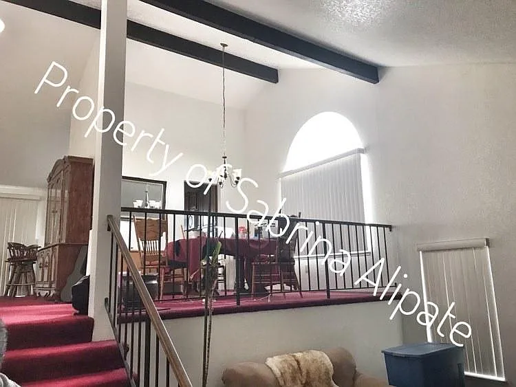 Dining room and living room upstairs.