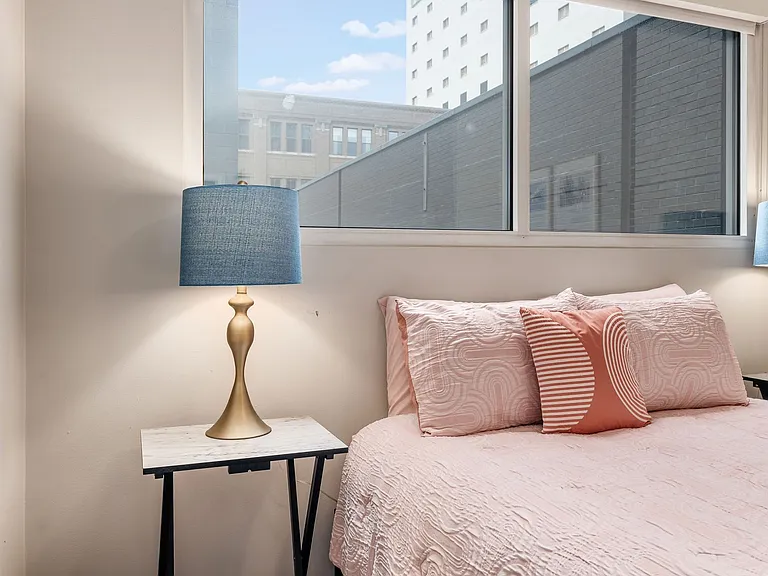 Large bedroom (furniture is for advertising purposes but can be included for an additional fee).
