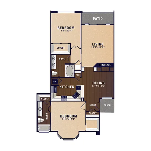 Floor plan B3