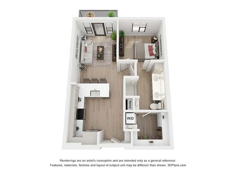 Floor plan 1-B
