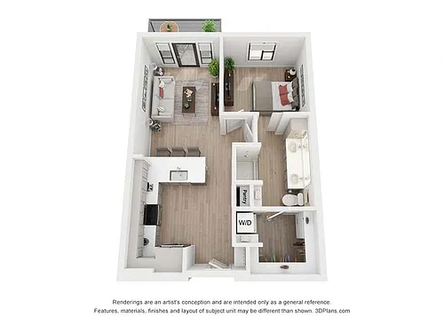 Floor plan 1-B