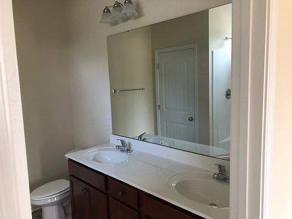 Master bathroom with double sink