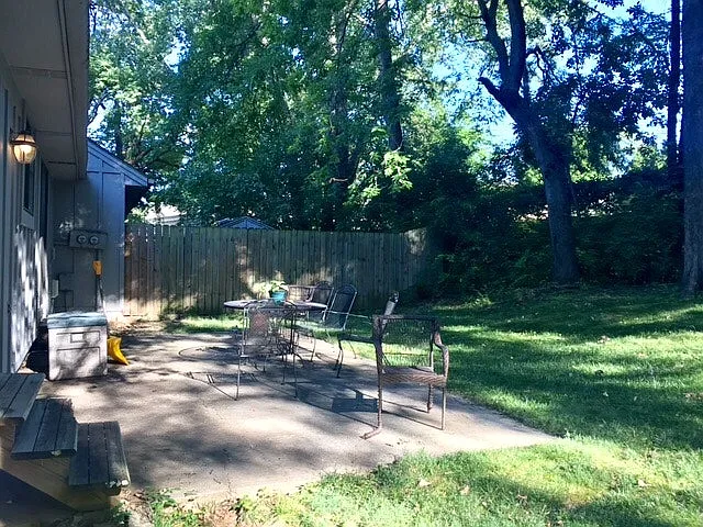 Back yard patio