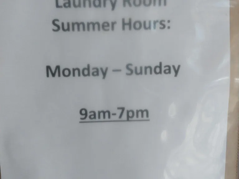 laundry room hours