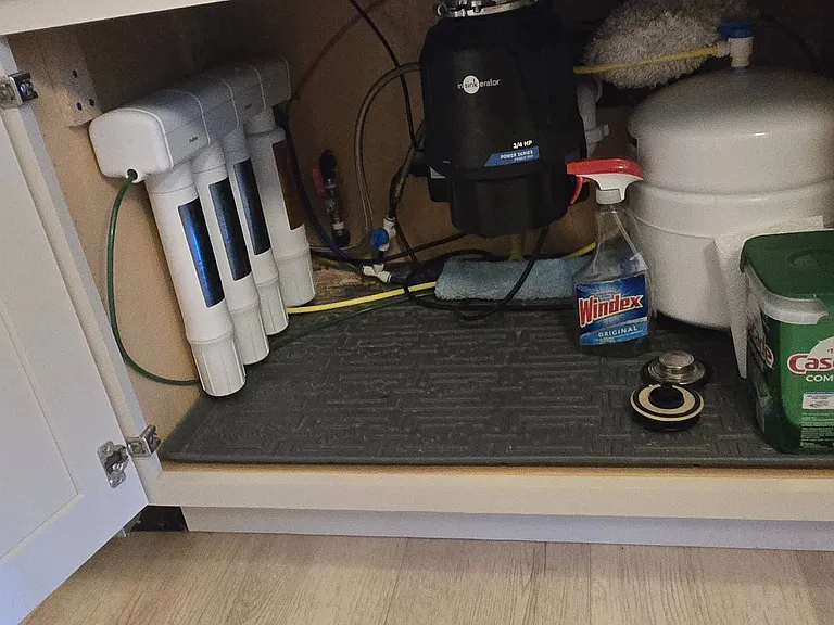 Reverse Osmosis water filter for separate water faucet and refrigerator door water & ice maker