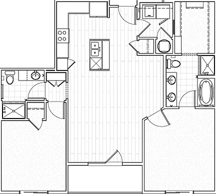 Two-Bedroom Apartment C1 Floor Plan Two-Bedroom Apartment C1 Floor Plan