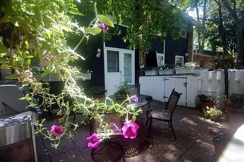 Charming brick patio