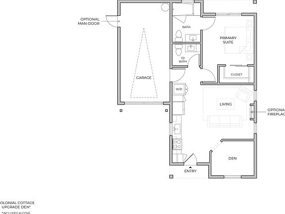 The Monet Colonial Cottage - Upgrade Den