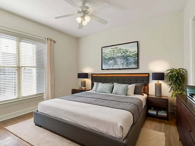 A bedroom designed for comfort and calm