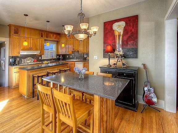 View of Dining Room into the Kitchen