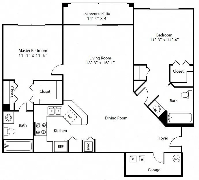 Floor plan B2 - 2C