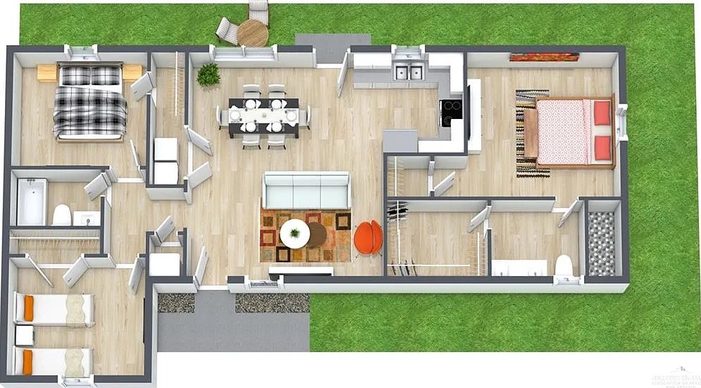 3 bed, 2.0 bath, 1250 sqft, $1,225 — Photo 3