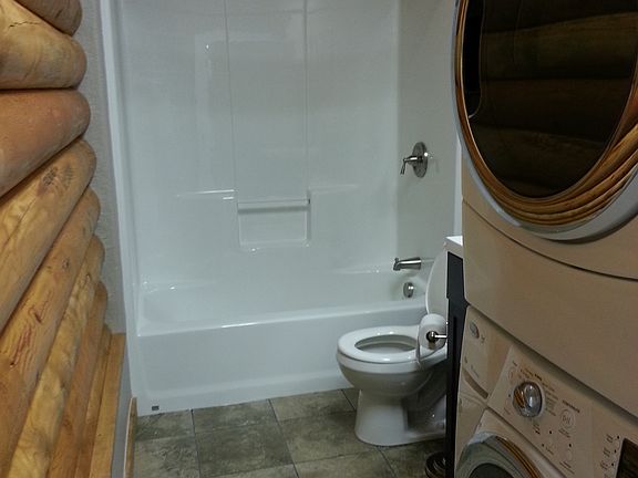 main bath and laundry